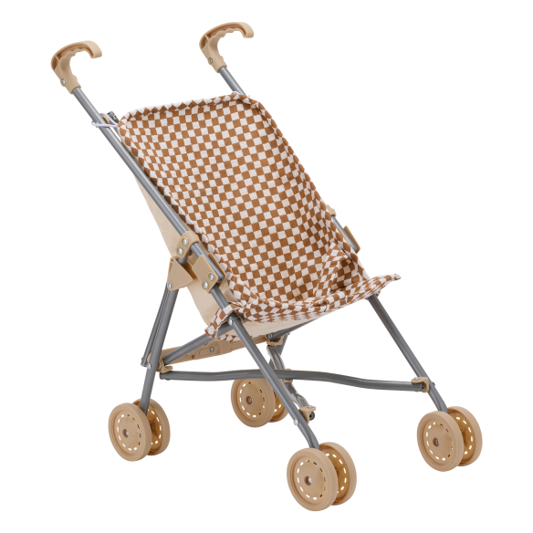 poussette gaze de coton damier personnalisable