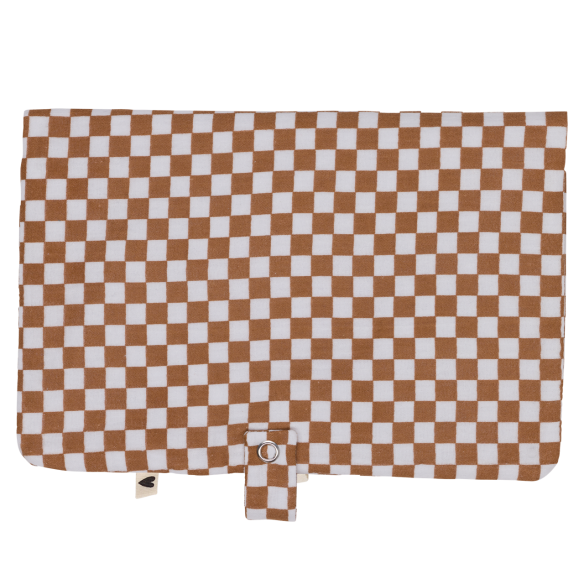 ranche couche gaze de coton damier personnalisable