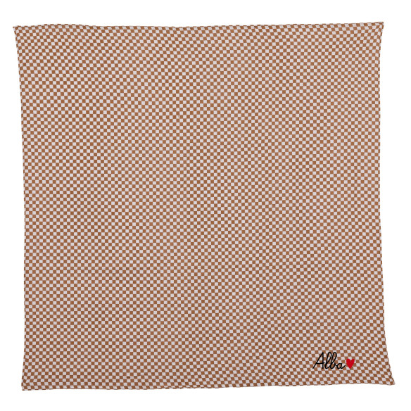 lange gaze de coton damier personnalisable