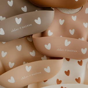 bavoir en silicone mocha
