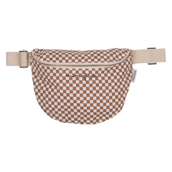 sac banane adulte damier personnalisable