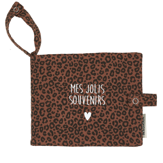 mini album photo léopard marron personnalisable
