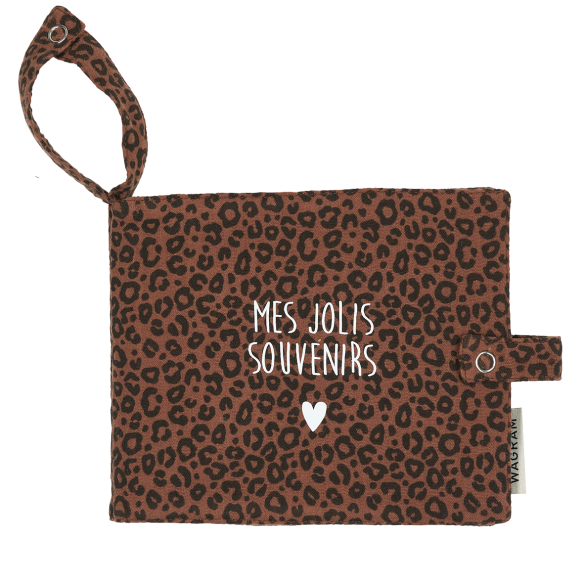 mini album photo léopard marron personnalisable
