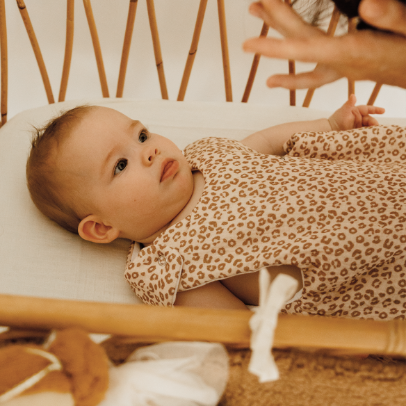 gigoteuse hiver gaze de coton léopard personnalisable gigoteuse hiver gaze de coton léopard personnalisable