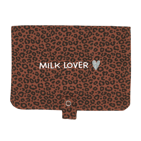 ranche couche gaze de coton léopard marron personnalisable