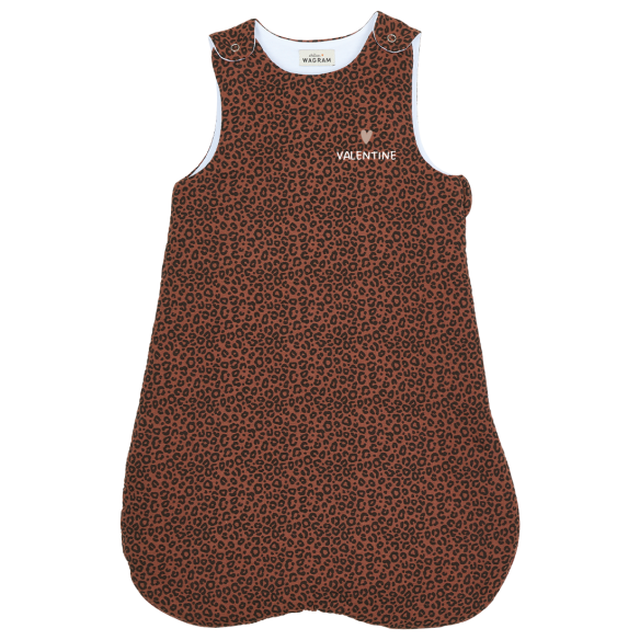 gigoteuse léopard marron personnalisable gigoteuse léopard marron personnalisable