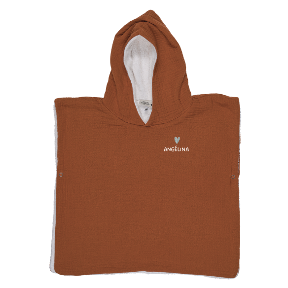 poncho gaze de coton caramel poncho gaze de coton caramel