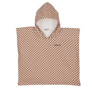 poncho gaze de coton damier personnalisable