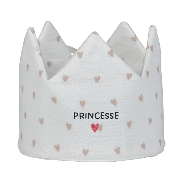 couronne gaze de coton coeur à personnaliser - cadeau anniversaire