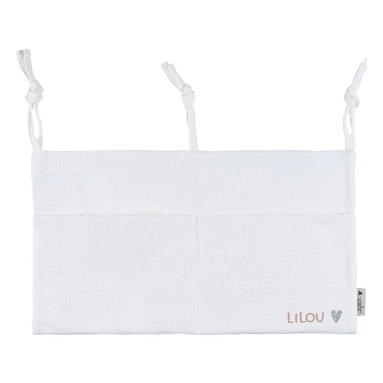 range doudou poche de rangement gaze ecru