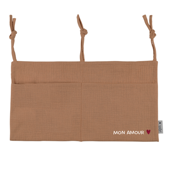 range doudou poche de rangement gaze camel