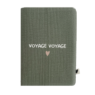 porte protège passeport gaze vert