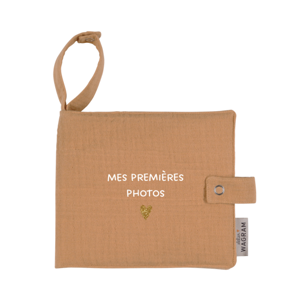 mini album gaze de coton camel à personnaliser