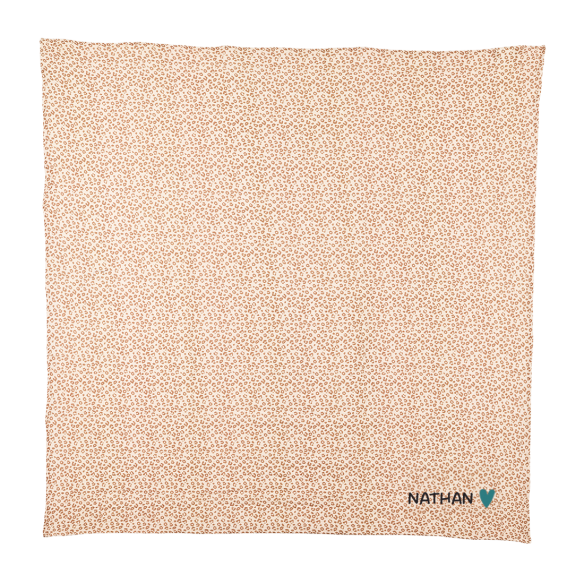 lange personnalisable gaze de coton léopard