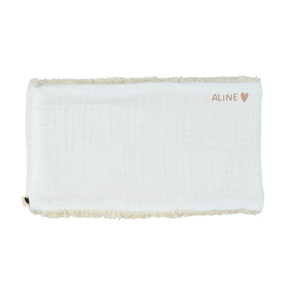 snood bébé enfant gaze écru moumoute snood bébé enfant gaze écru moumoute