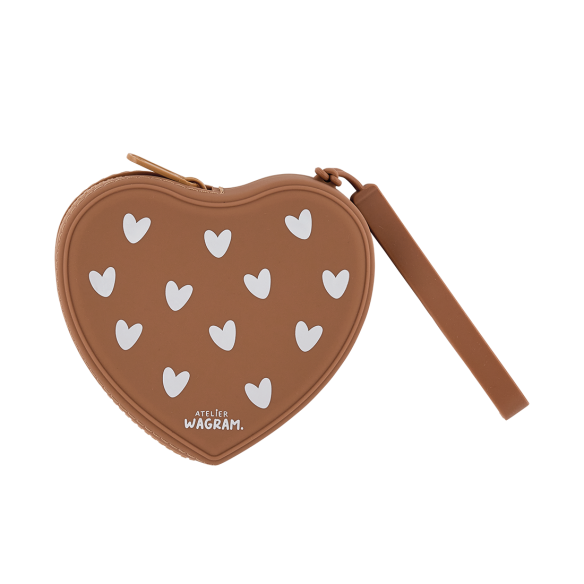 Pochette coeur en silicone