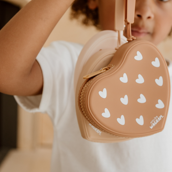 Pochette coeur en silicone