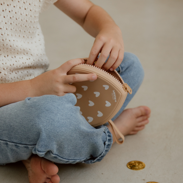 Pochette coeur en silicone