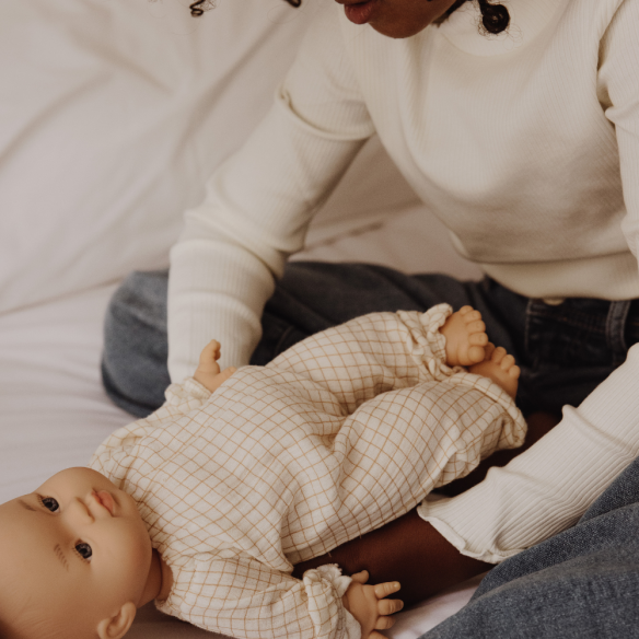 Tenue poupée sans col