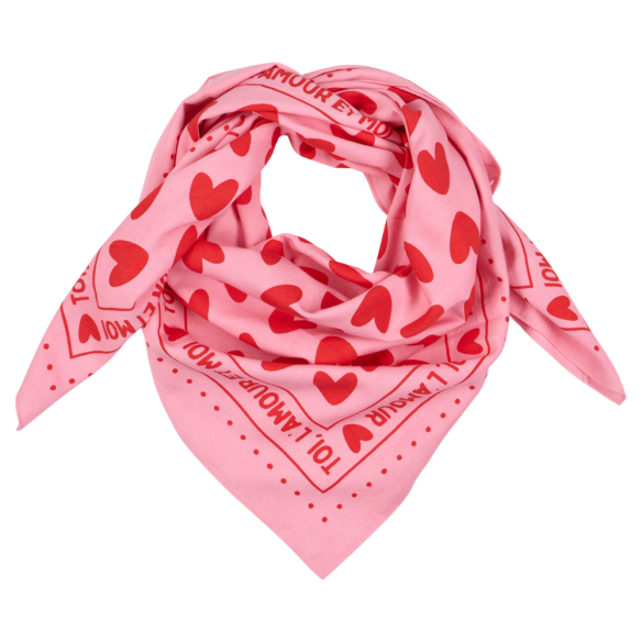 Foulard coeurs 55cm