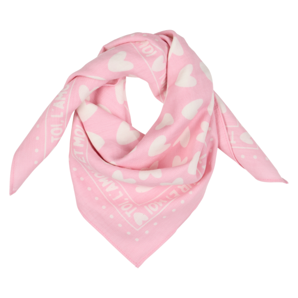 Foulard coeurs 100cm