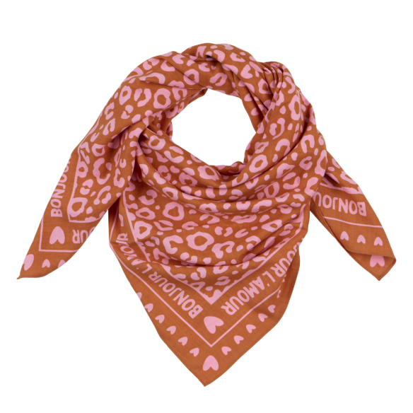 Foulard léopard 100cm