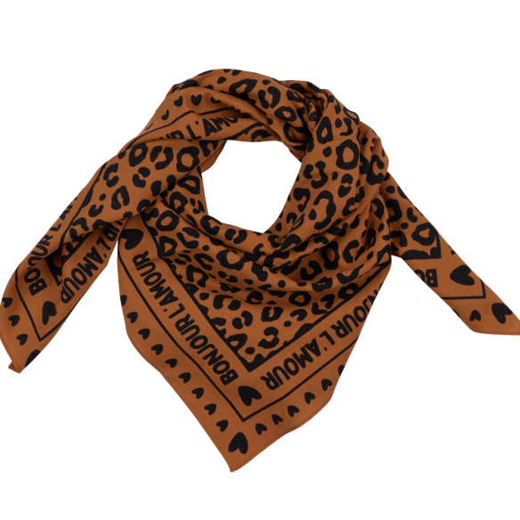 Foulard léopard 100cm