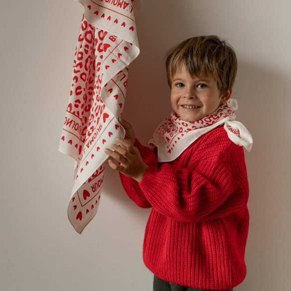 Foulard léopard 100cm