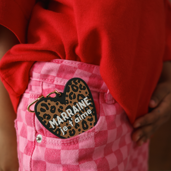 Porte-clés léopard