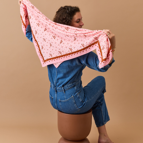 Foulard amour fou 100cm