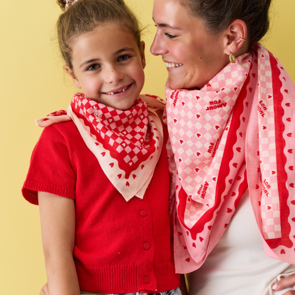 Foulard amour fou 100cm