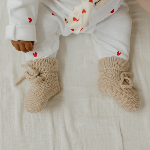 Chaussons tricotés