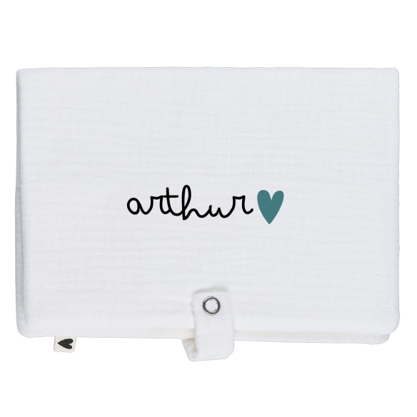 Range couche en gaze de coton écru