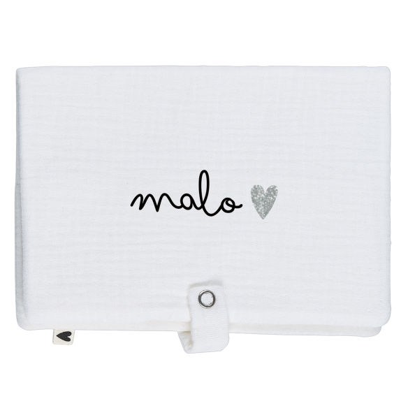 Range couche en gaze de coton écru