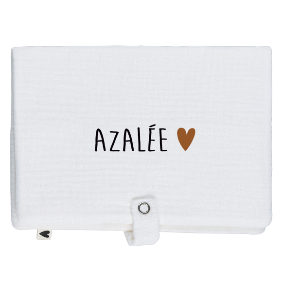 Range couche en gaze de coton écru