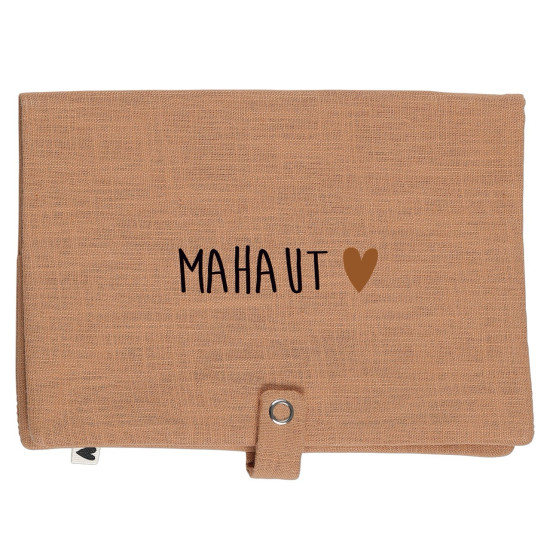 Range couche en lin camel