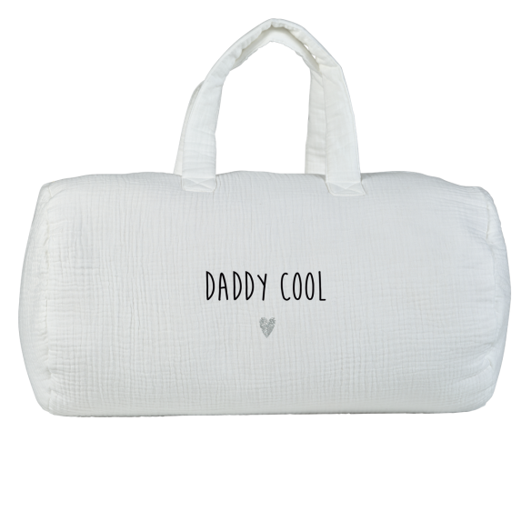 Grand sac polochon gaze écru