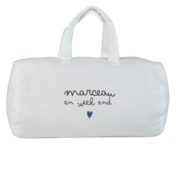 Grand sac polochon gaze écru