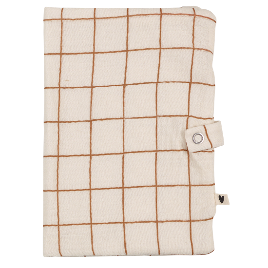 Protège carnet de santé grands carreaux personnalisé