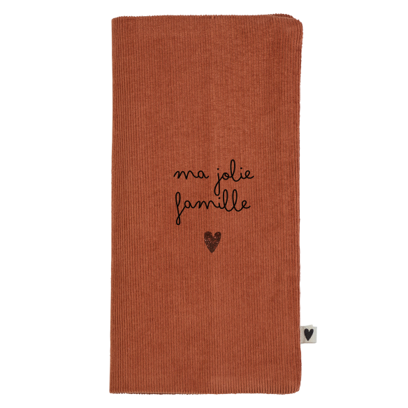 protège livret de famille velours personnalisé