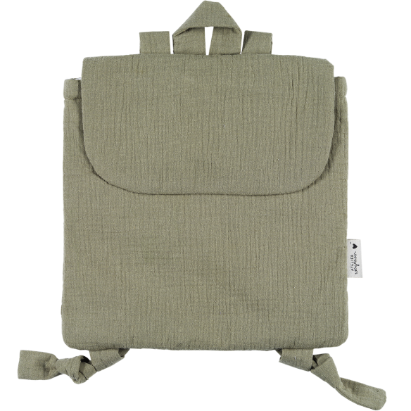 sac à dos gaze vert olive personnalisé gaze de coton