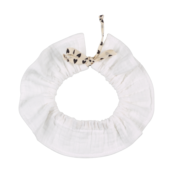 col amovible gaze de coton ecru