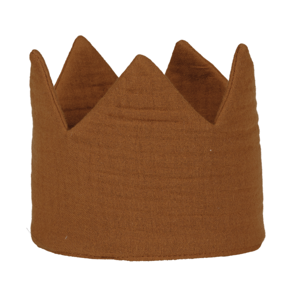 couronne gaze de coton caramel à personnaliser - cadeau anniversaire