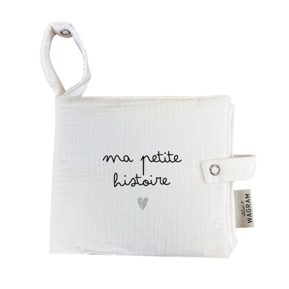 mini album gaze de coton ecru à personnaliser