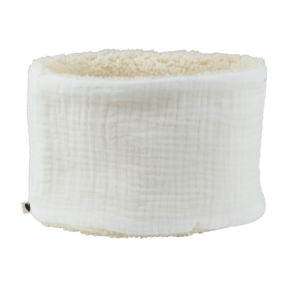 snood bébé enfant gaze écru moumoute snood bébé enfant gaze écru moumoute