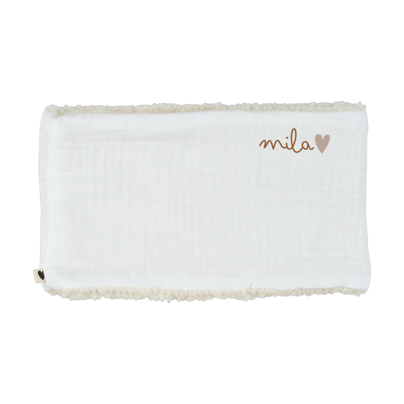 snood bébé enfant gaze écru moumoute snood bébé enfant gaze écru moumoute