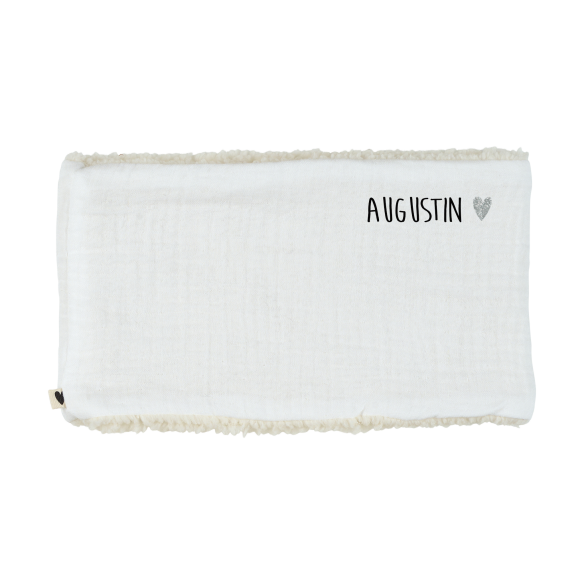 snood bébé enfant gaze écru moumoute snood bébé enfant gaze écru moumoute