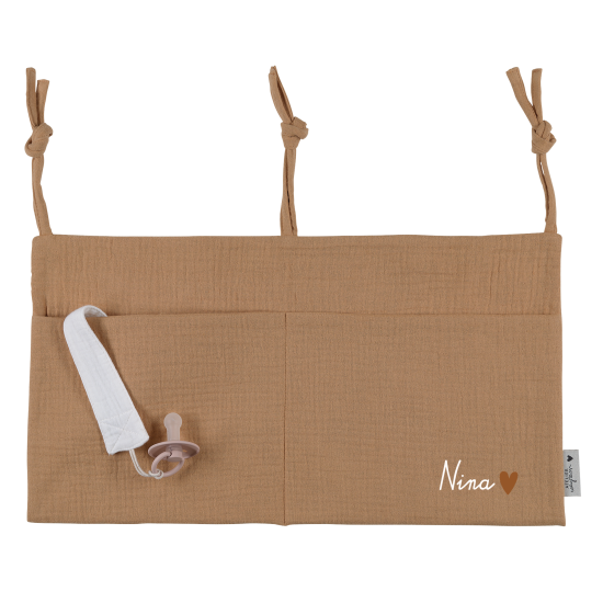 range doudou poche de rangement gaze camel