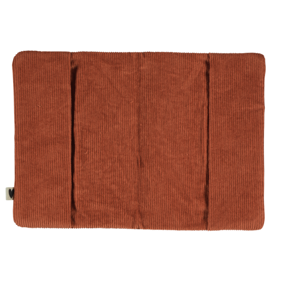 porte protège passeport velours brique