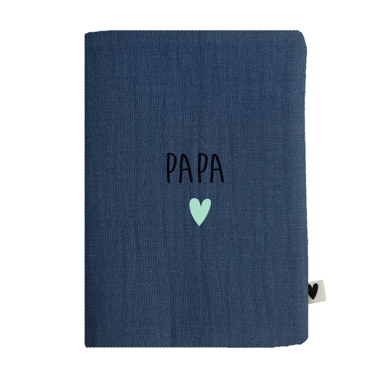 porte protège passeport gaze bleu jean
